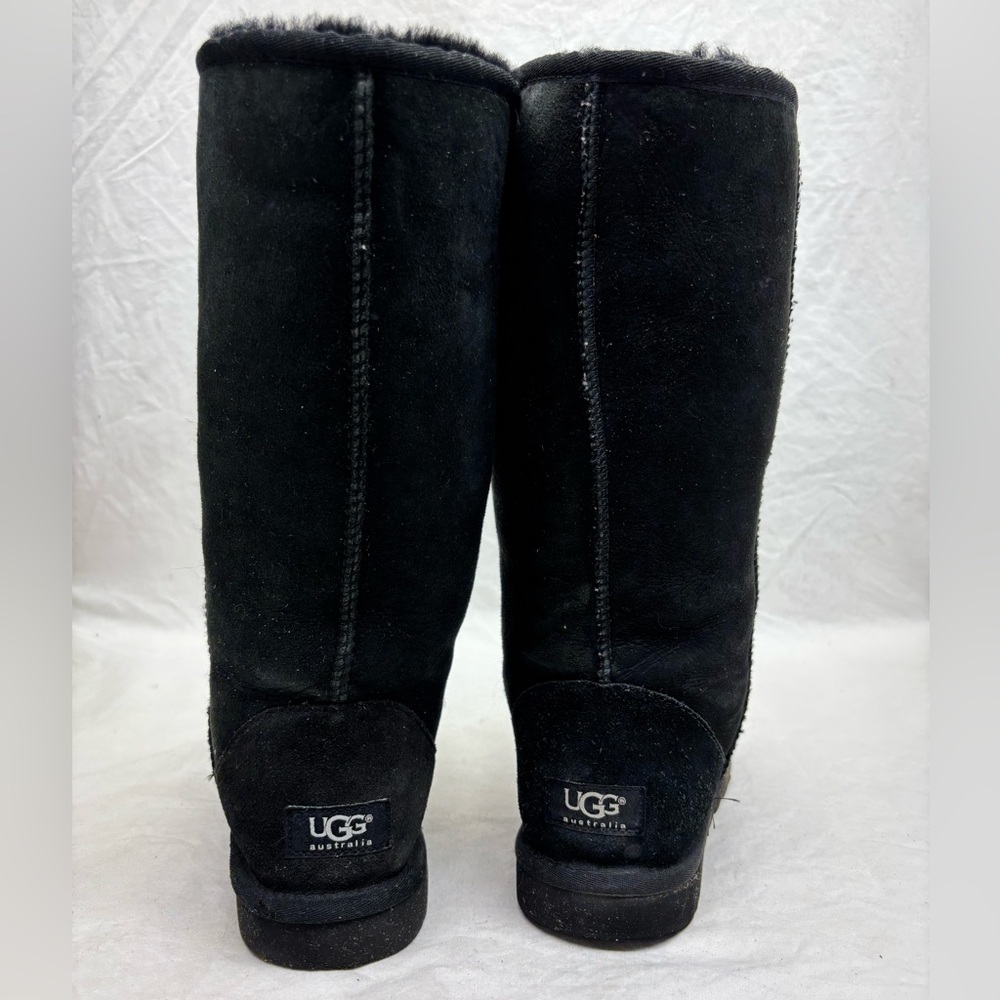 UGG Black Classic Tall Boots women’s size 8 - Picture 5 of 9